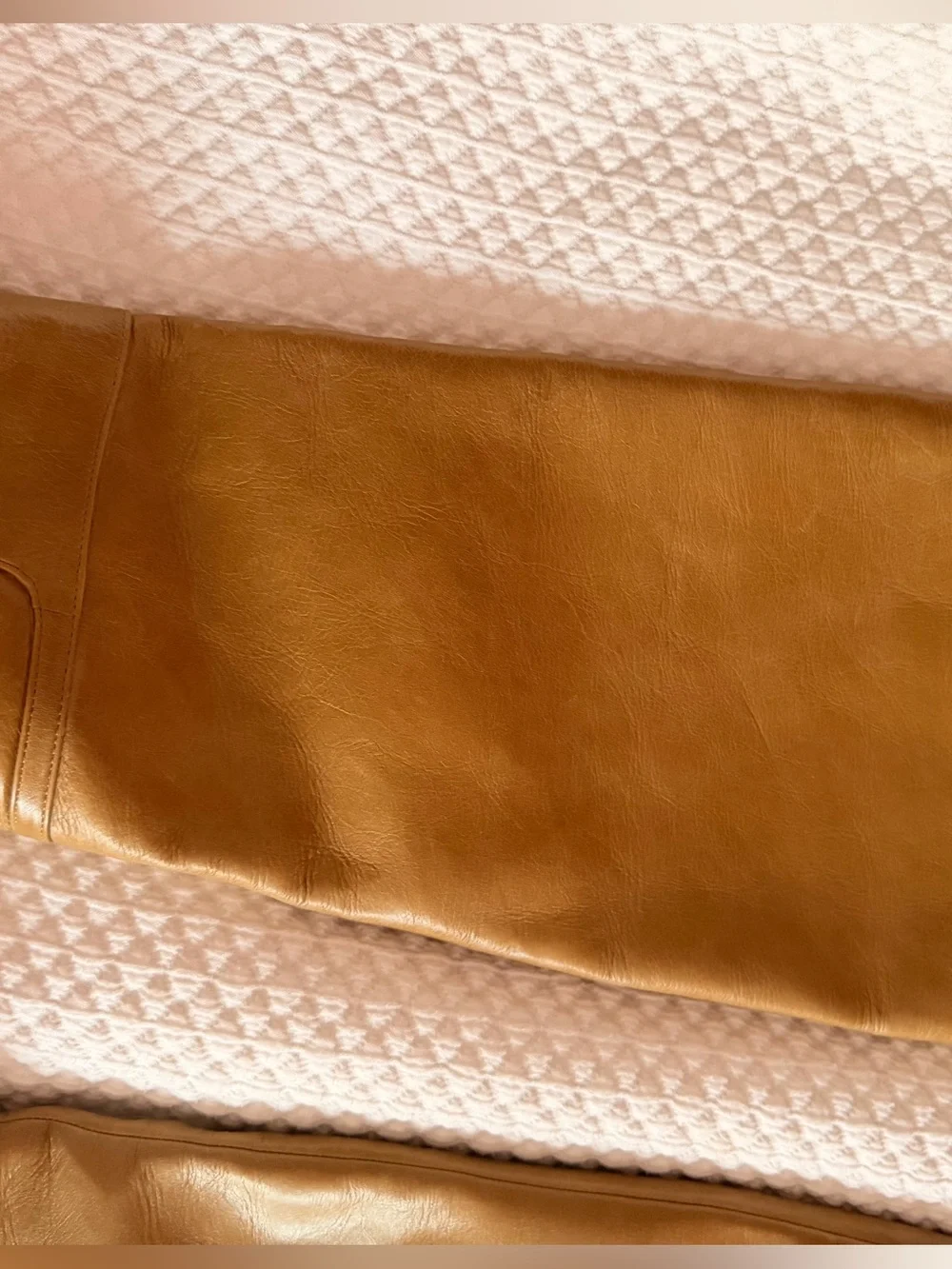 Tory Burch Banana Heel Leather Boots in Butterscotch